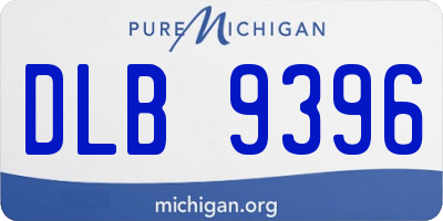 MI license plate DLB9396