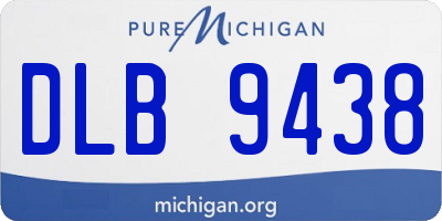 MI license plate DLB9438