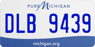 MI license plate DLB9439