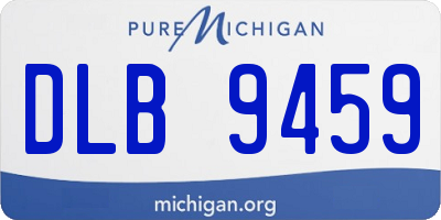 MI license plate DLB9459