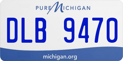 MI license plate DLB9470
