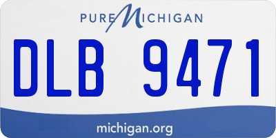 MI license plate DLB9471