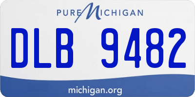 MI license plate DLB9482