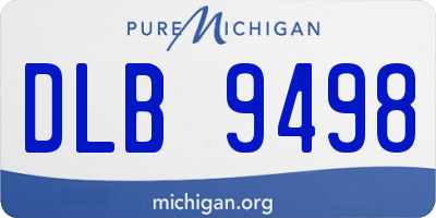 MI license plate DLB9498