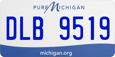 MI license plate DLB9519