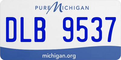 MI license plate DLB9537
