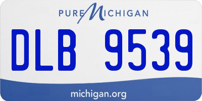 MI license plate DLB9539