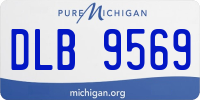 MI license plate DLB9569