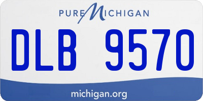 MI license plate DLB9570