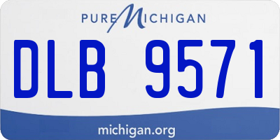 MI license plate DLB9571