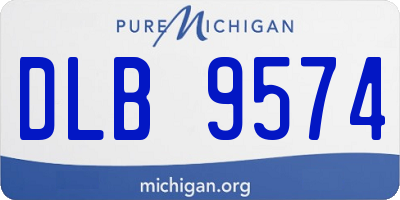 MI license plate DLB9574