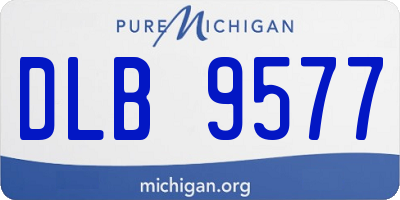 MI license plate DLB9577
