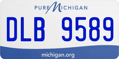 MI license plate DLB9589