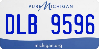 MI license plate DLB9596