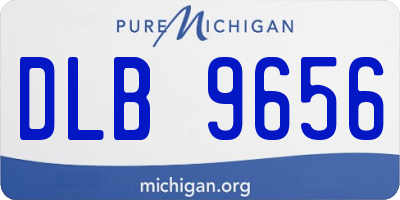 MI license plate DLB9656