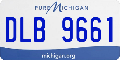 MI license plate DLB9661