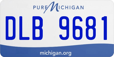 MI license plate DLB9681