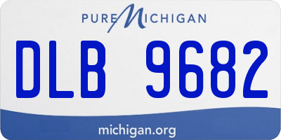MI license plate DLB9682