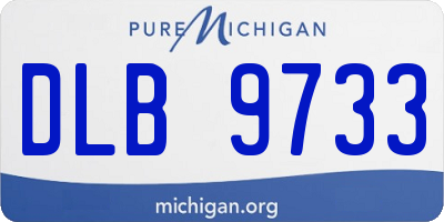 MI license plate DLB9733