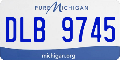 MI license plate DLB9745