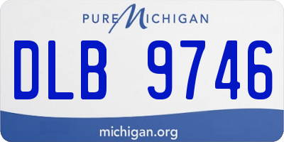 MI license plate DLB9746