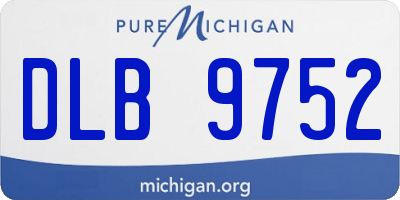 MI license plate DLB9752