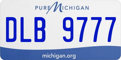 MI license plate DLB9777