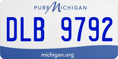 MI license plate DLB9792