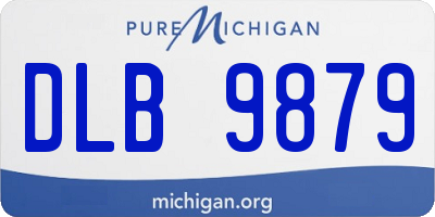 MI license plate DLB9879