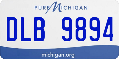 MI license plate DLB9894