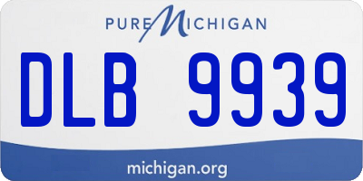 MI license plate DLB9939