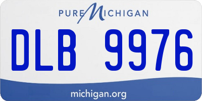 MI license plate DLB9976