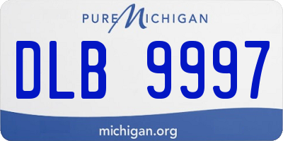 MI license plate DLB9997