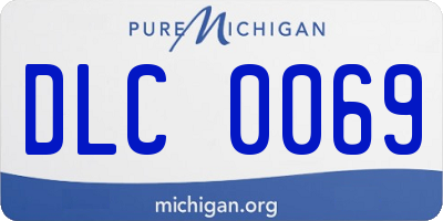 MI license plate DLC0069