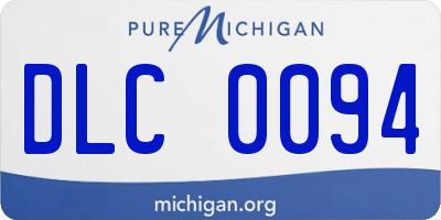 MI license plate DLC0094