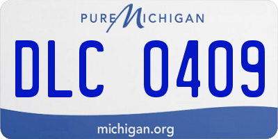 MI license plate DLC0409