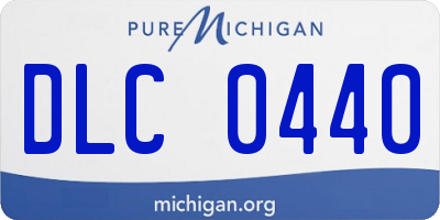 MI license plate DLC0440