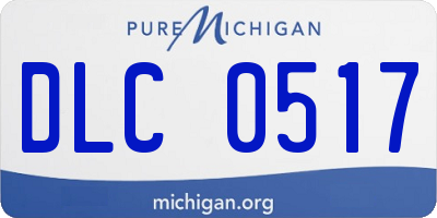 MI license plate DLC0517