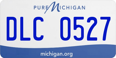 MI license plate DLC0527