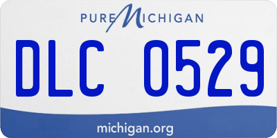 MI license plate DLC0529