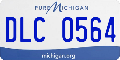 MI license plate DLC0564