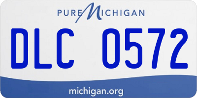 MI license plate DLC0572
