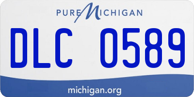 MI license plate DLC0589