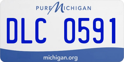MI license plate DLC0591