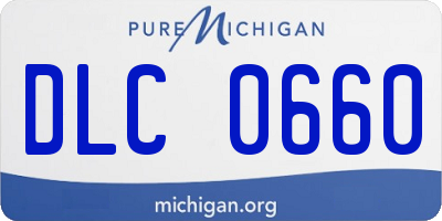 MI license plate DLC0660