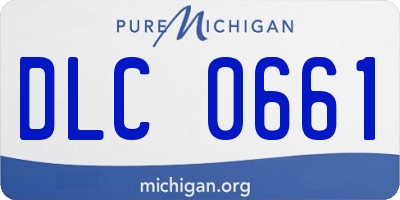 MI license plate DLC0661