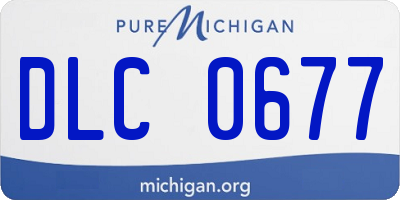 MI license plate DLC0677