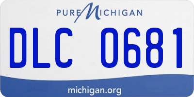 MI license plate DLC0681