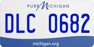 MI license plate DLC0682