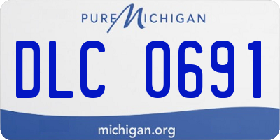 MI license plate DLC0691